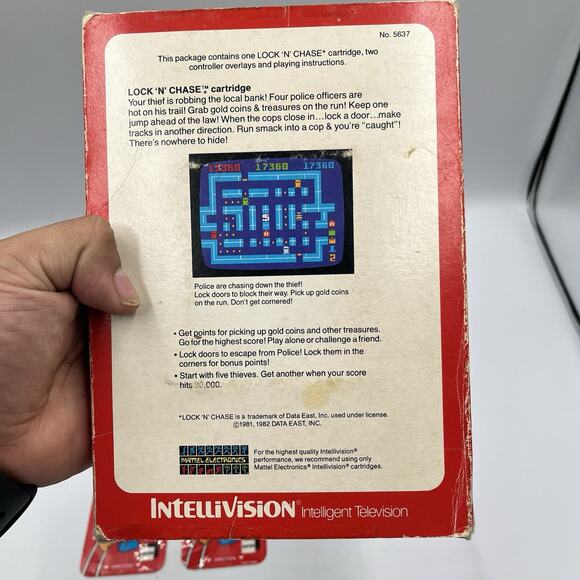 Lock 'N' Chase (Intellivision, 1982) - Complete In Box - Picture 6 of 9